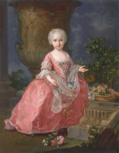 Retrato de la Infanta María Luisa de España (1745-1792) de Giuseppe Bonito